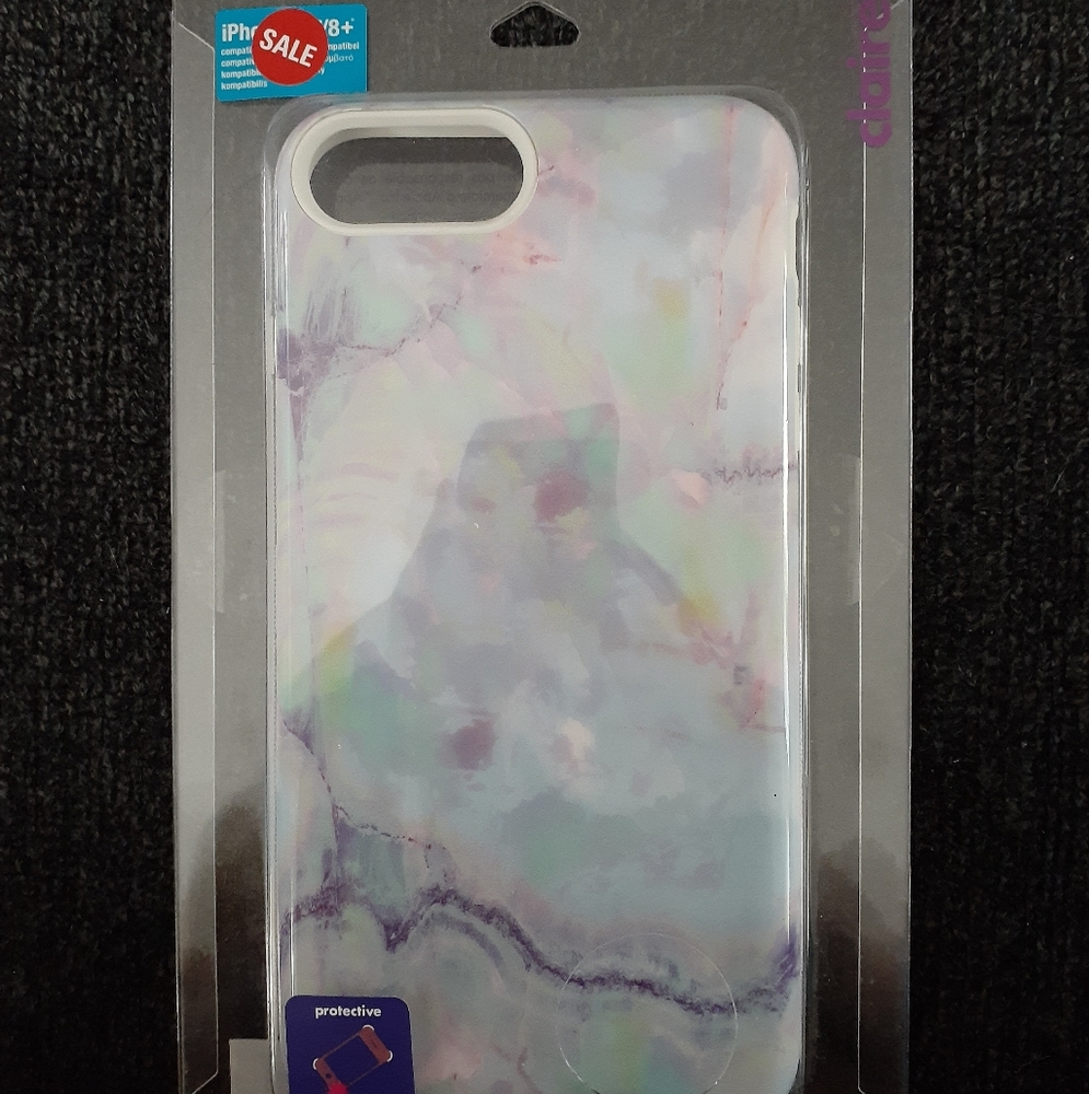 Claire's Pastel Marble Phone Case